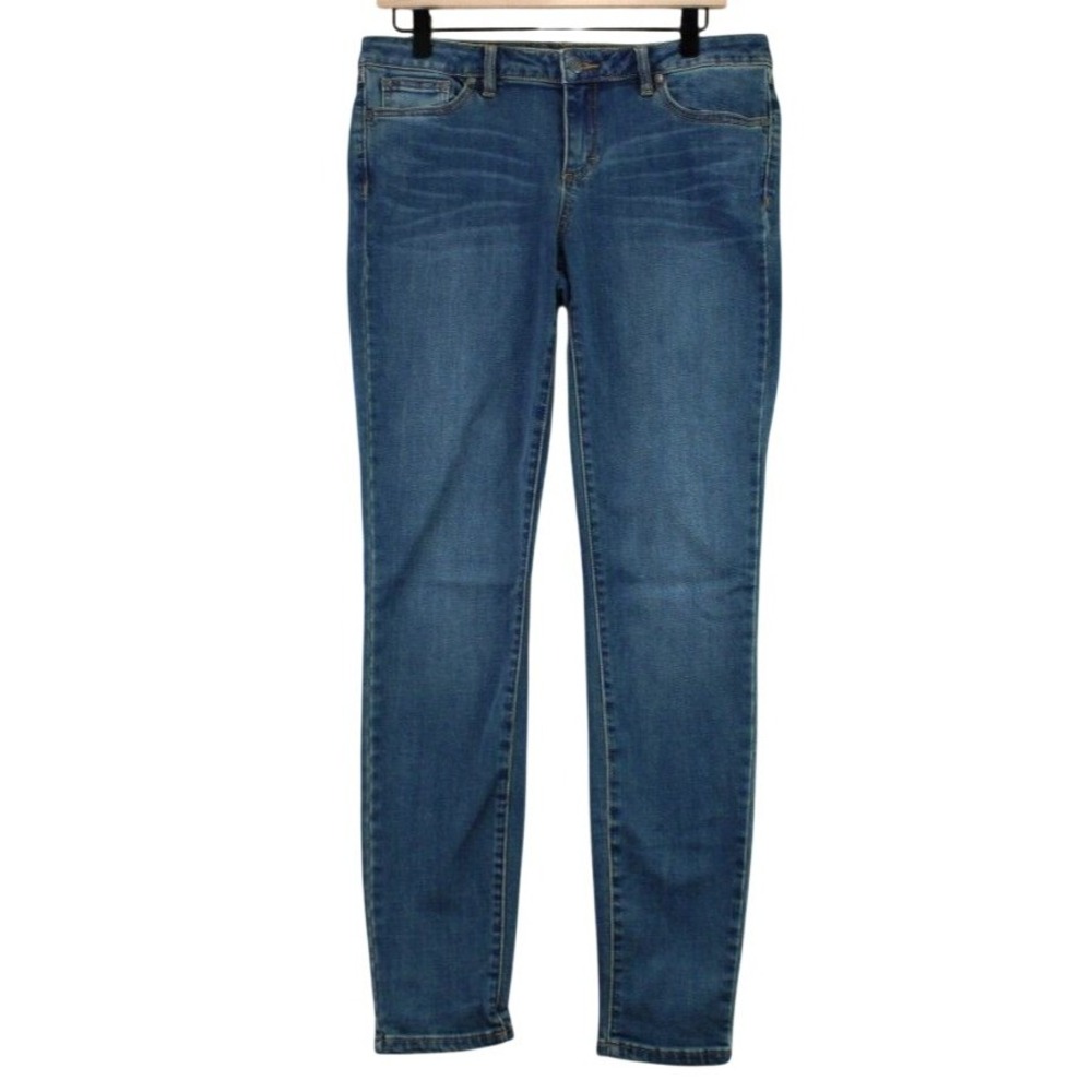 prAna Women Size 10‎ 30 Regular Inseam Blue Denim Skinny Jeans Pants